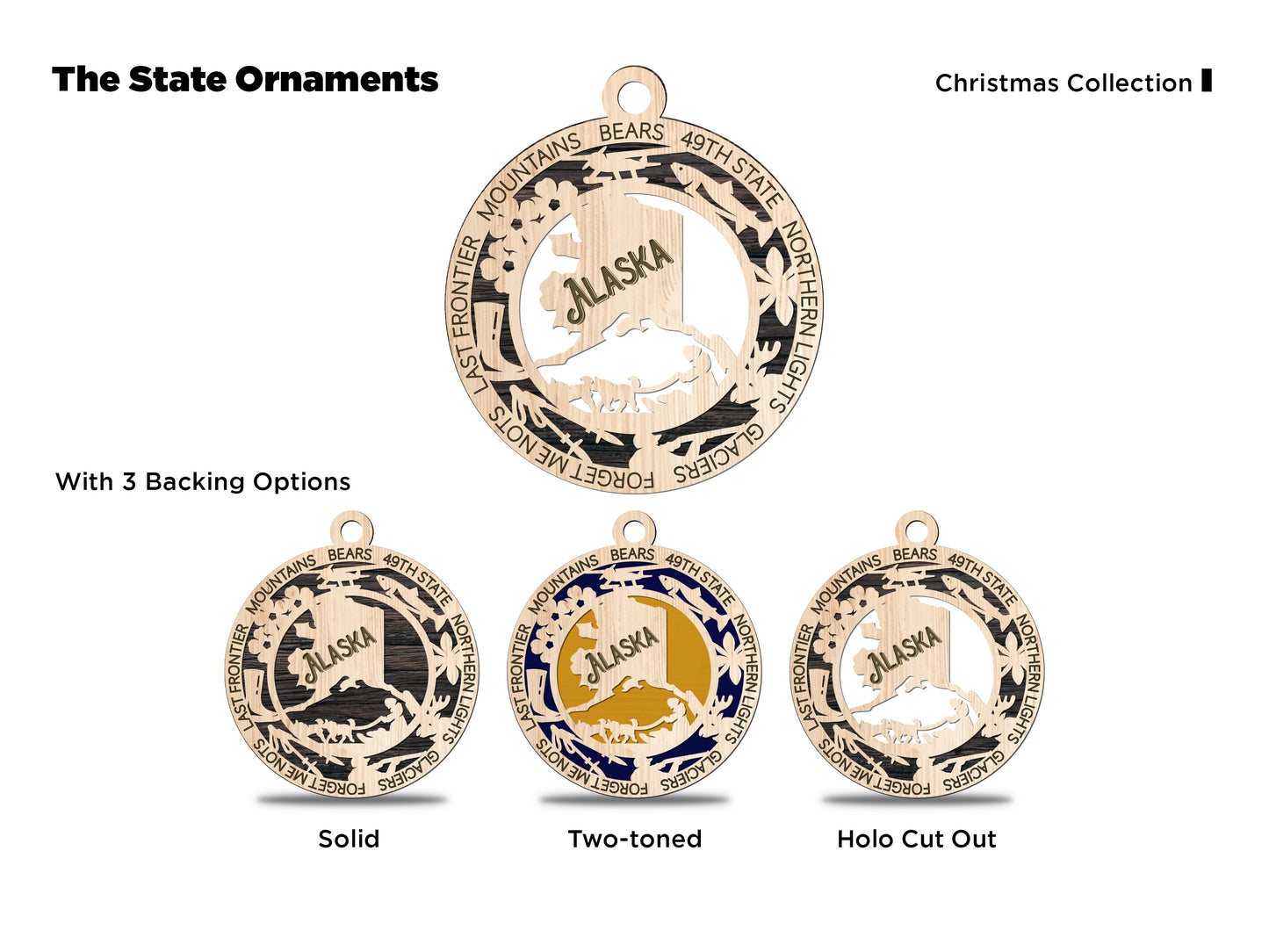 All 50 States 3D Ornament