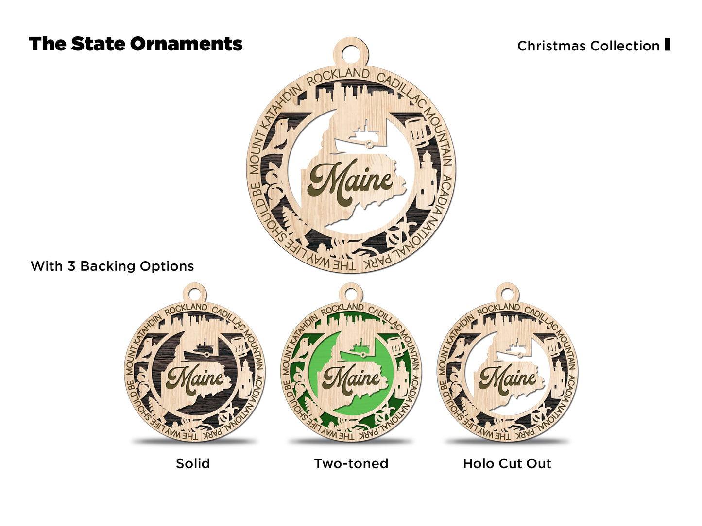 All 50 States 3D Ornament