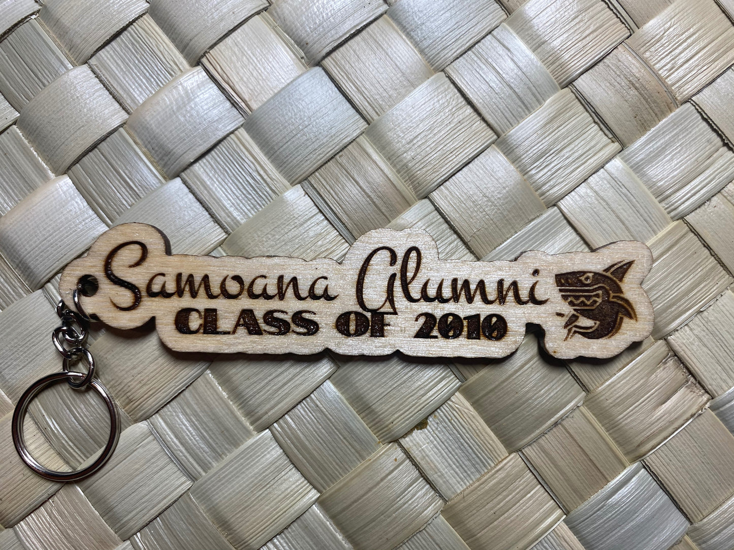 Custom HS Alumni Wooden Key Chain
