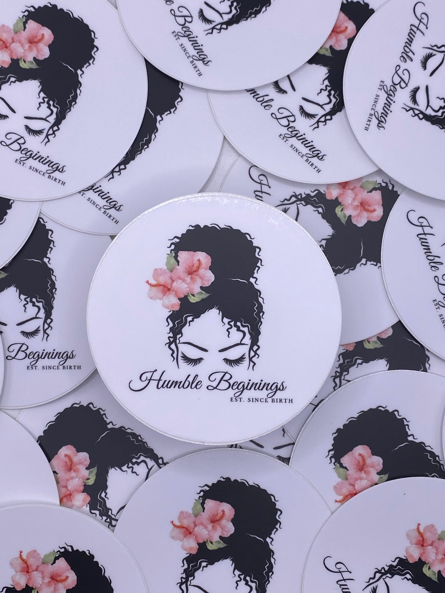 Humble Beginnings, Est. Since Birth Stickers