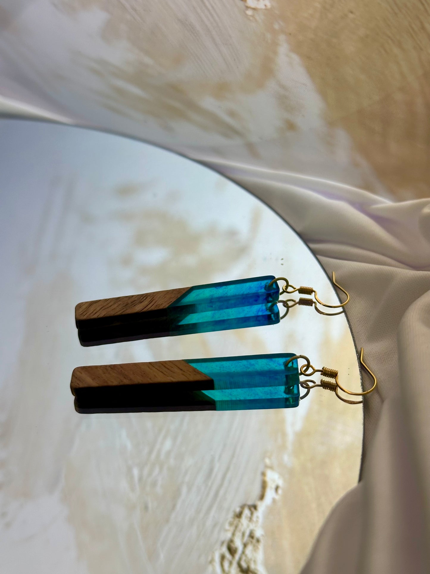 Blue Smoked Earrings