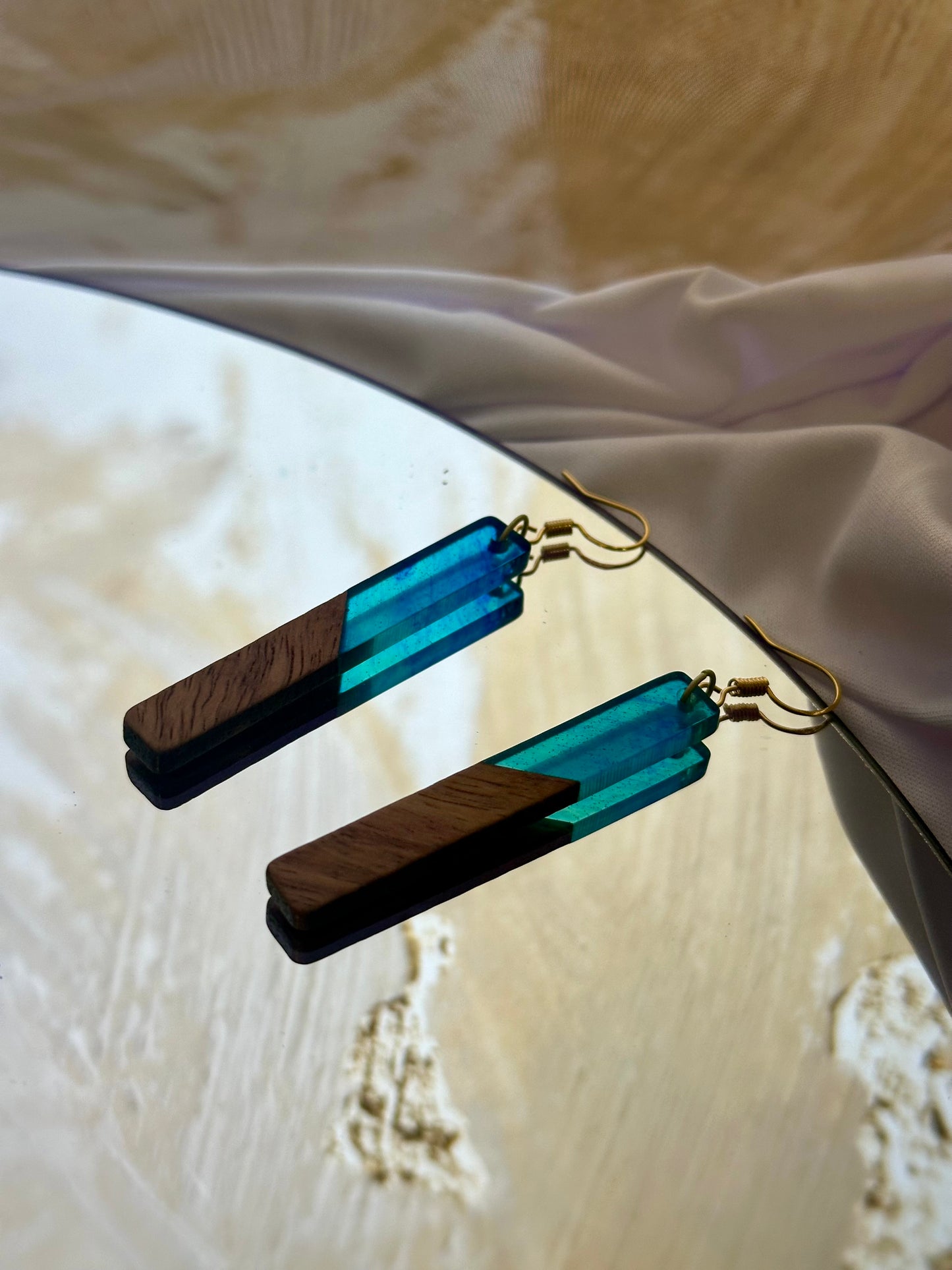 Blue Smoked Earrings