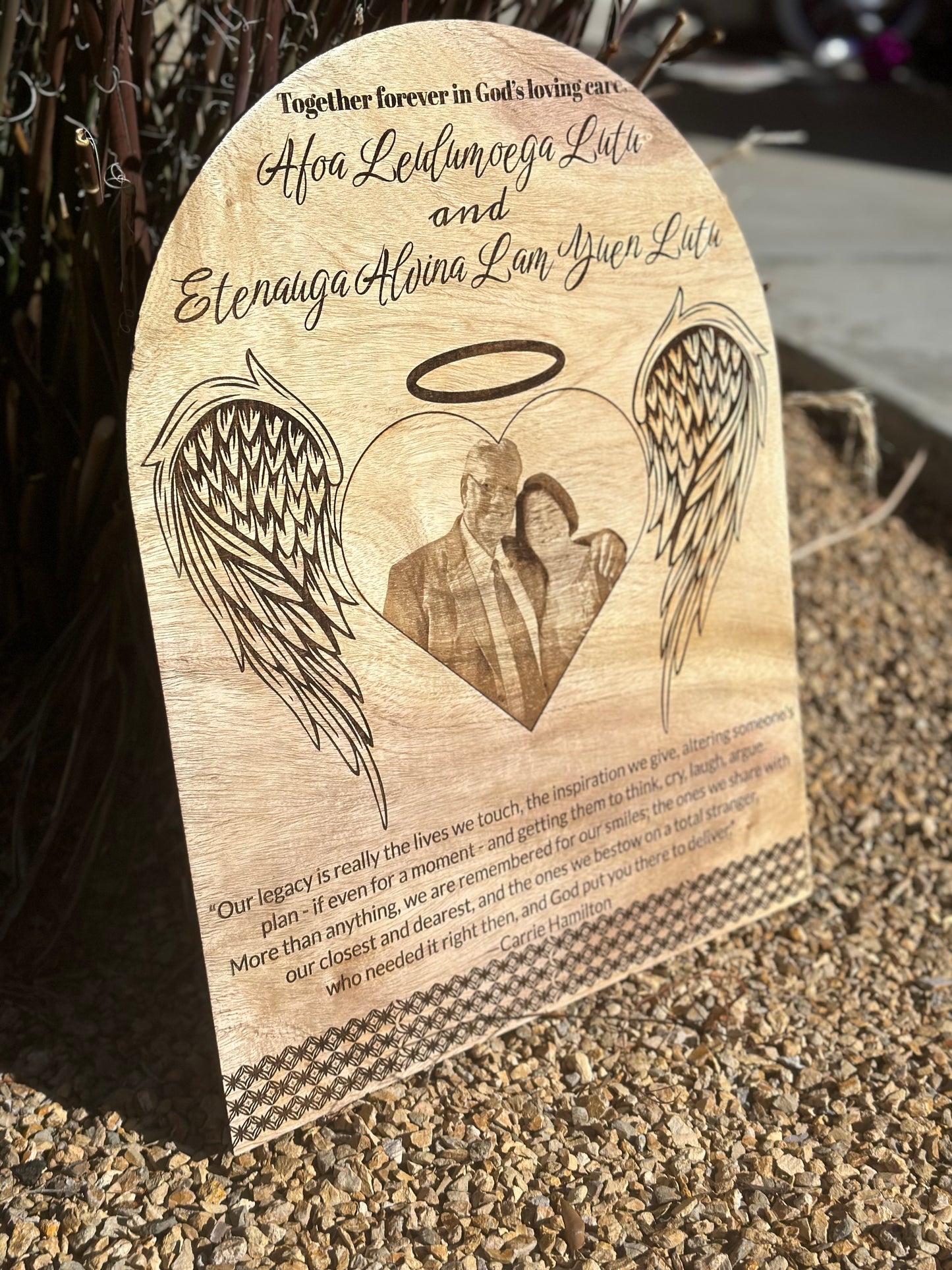 Memorial Engraved XL Frame