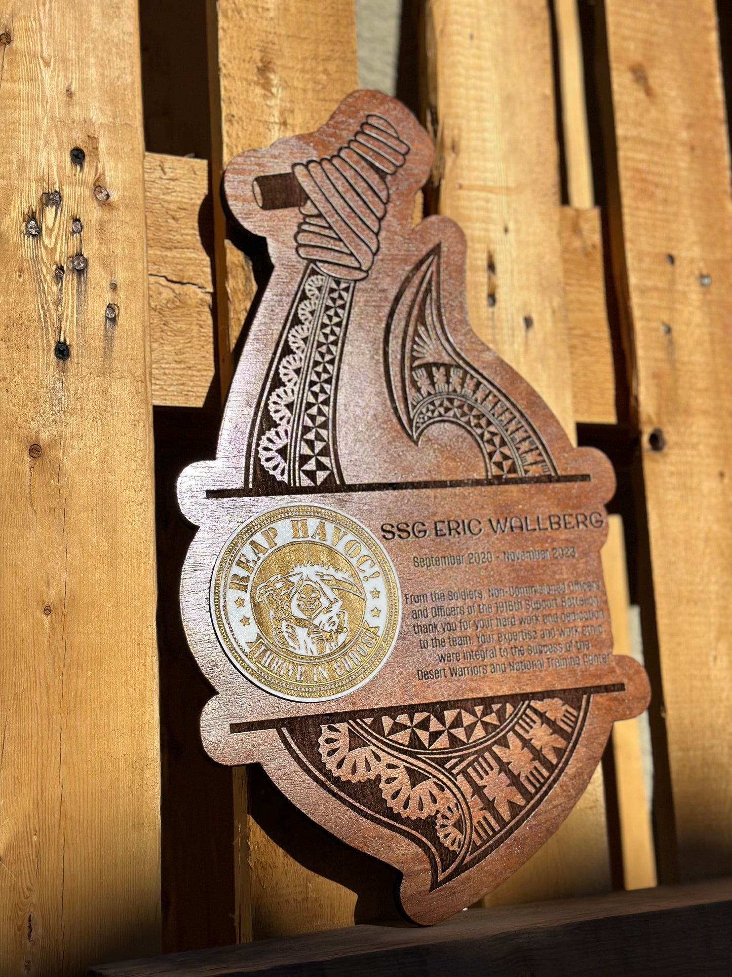 Tribal Fishhook Plaque