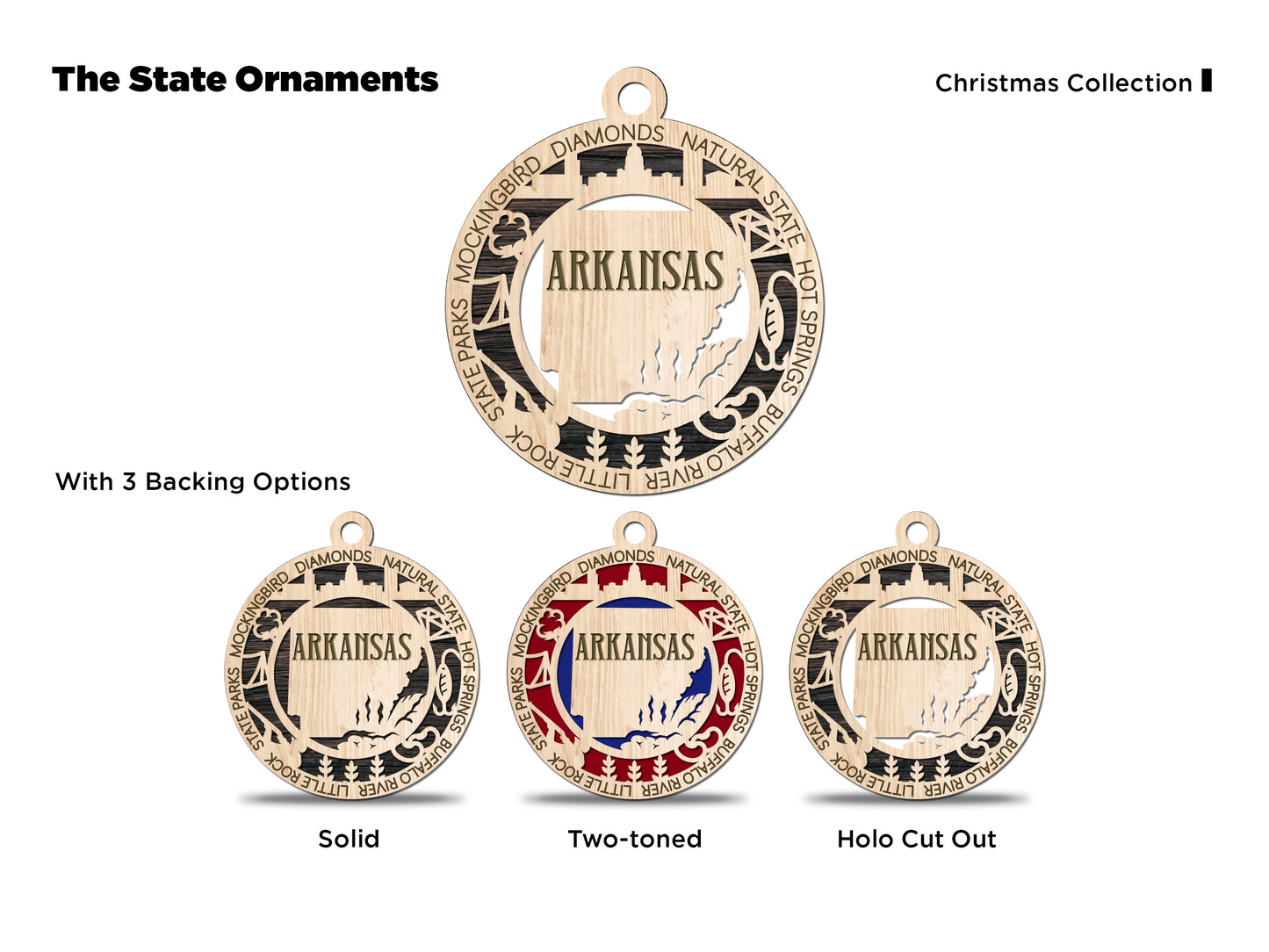 All 50 States 3D Ornament