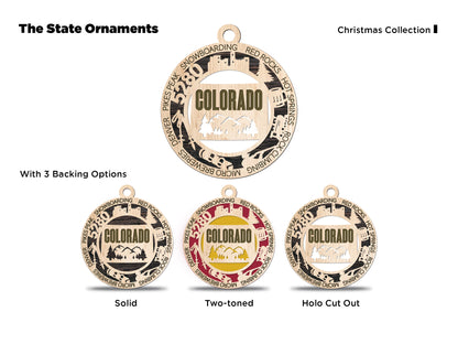 All 50 States 3D Ornament