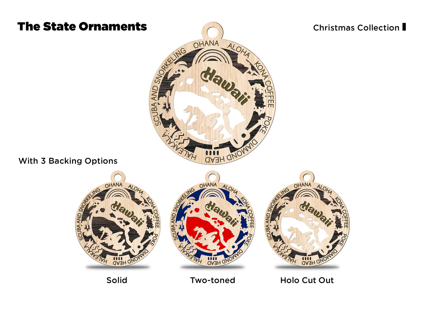 All 50 States 3D Ornament