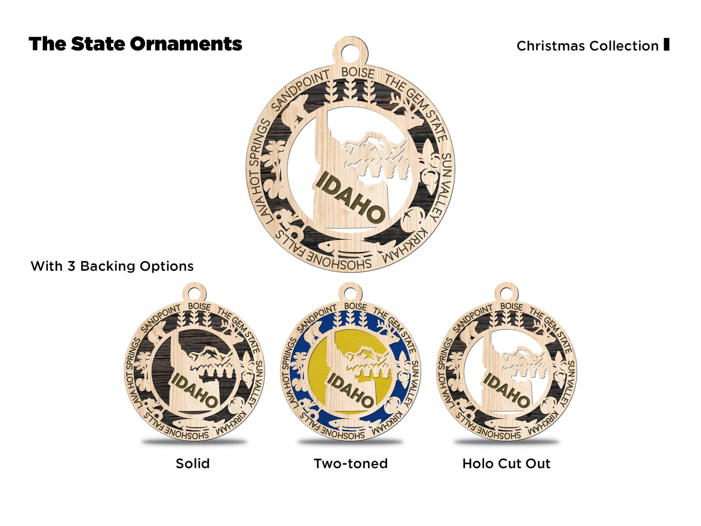 All 50 States 3D Ornament
