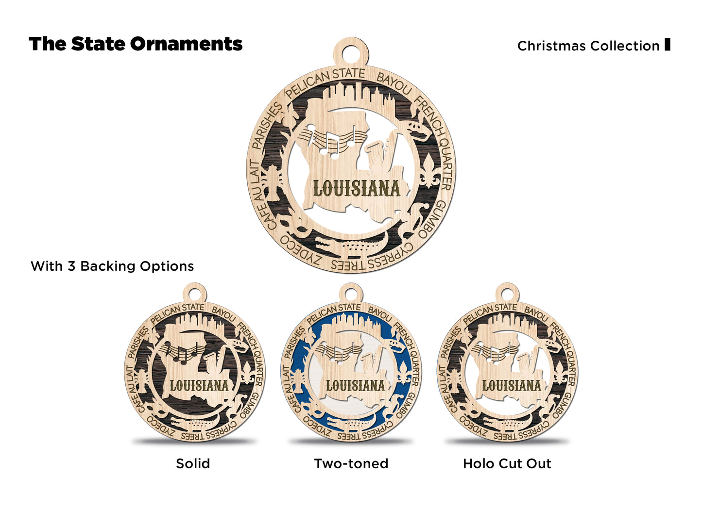 All 50 States 3D Ornament