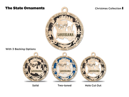 All 50 States 3D Ornament