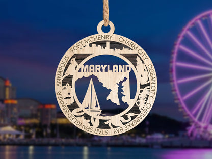 All 50 States 3D Ornament