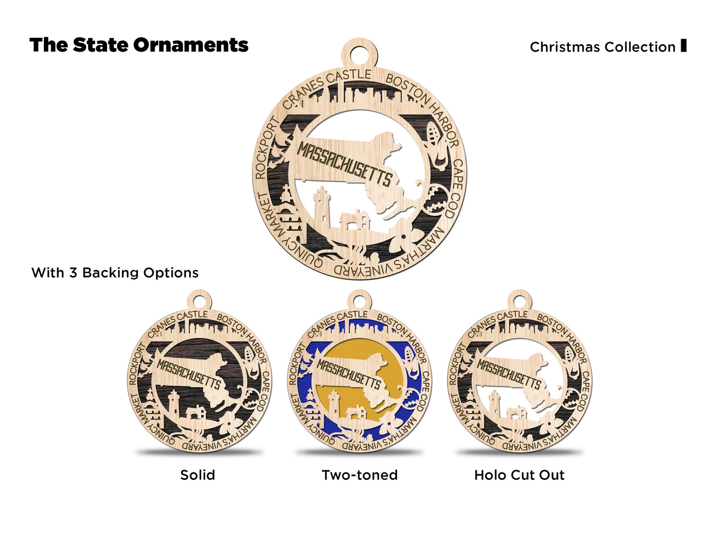 All 50 States 3D Ornament