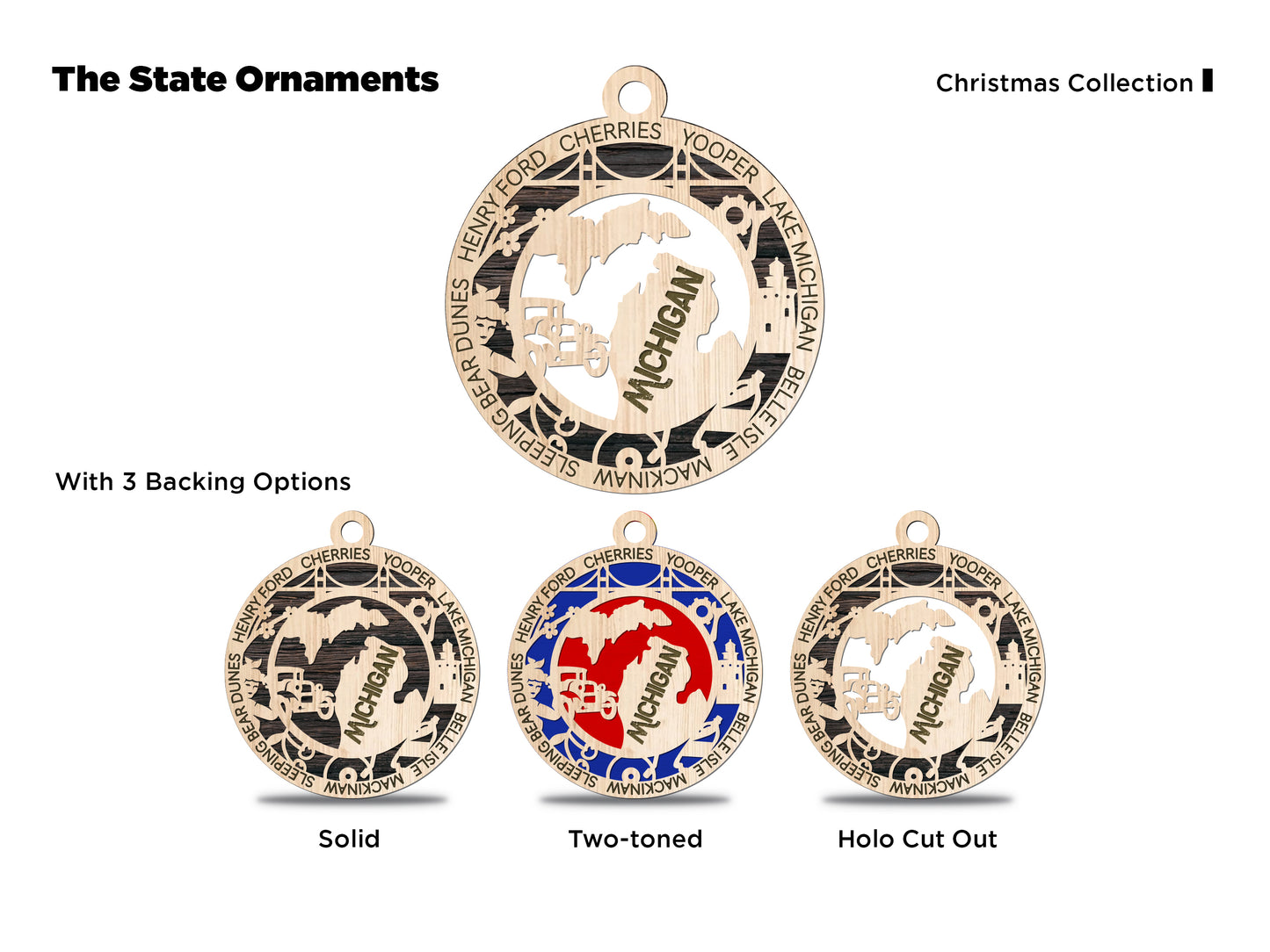 All 50 States 3D Ornament