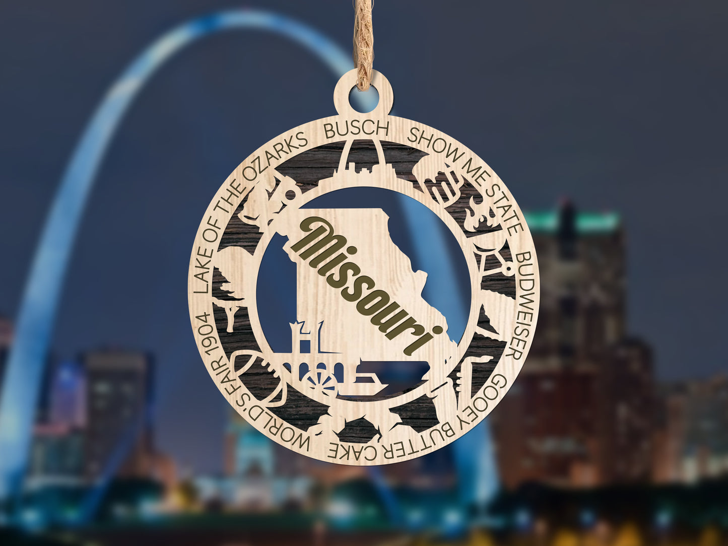 All 50 States 3D Ornament