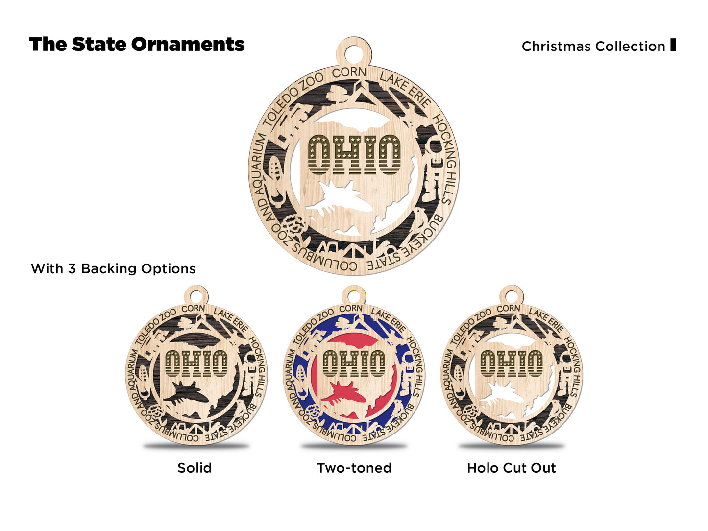 All 50 States 3D Ornament