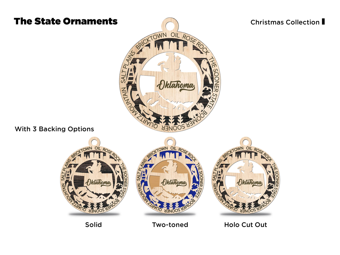 All 50 States 3D Ornament