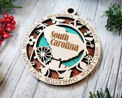 All 50 States 3D Ornament