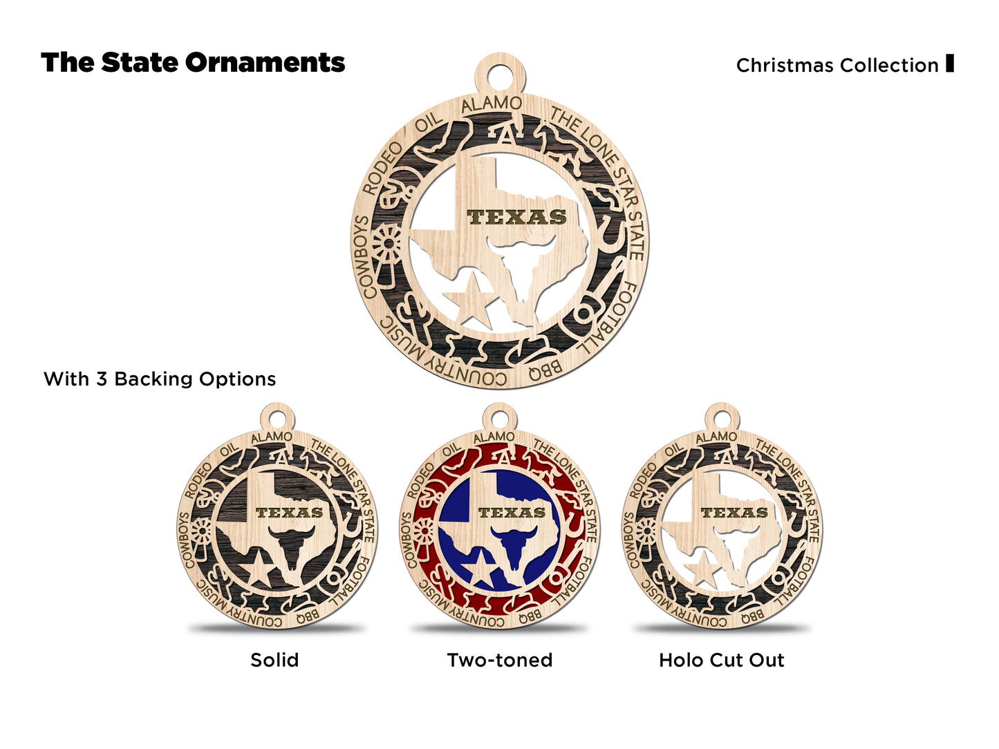 All 50 States 3D Ornament