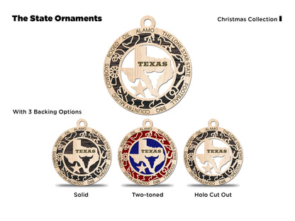 All 50 States 3D Ornament