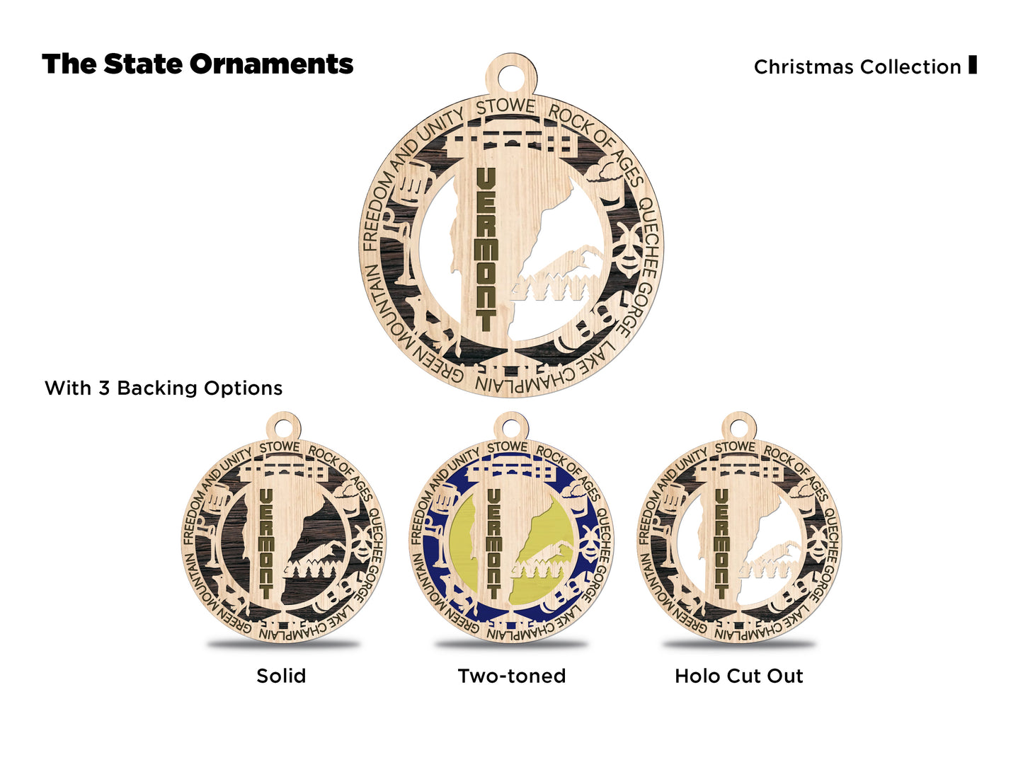 All 50 States 3D Ornament