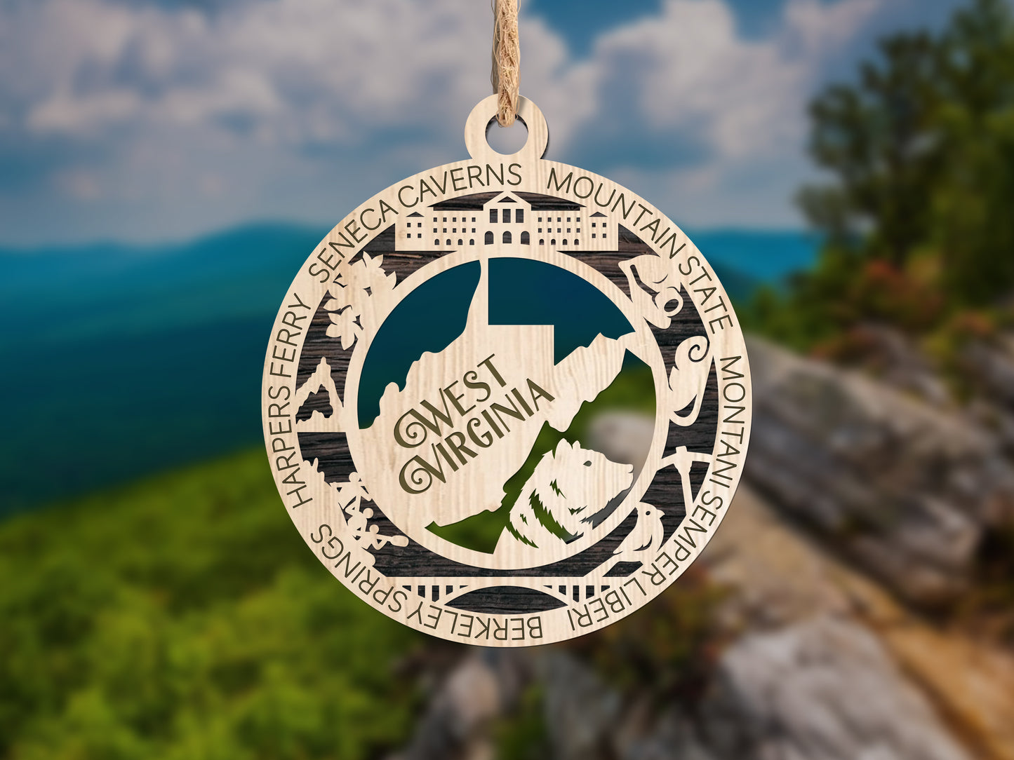 All 50 States 3D Ornament