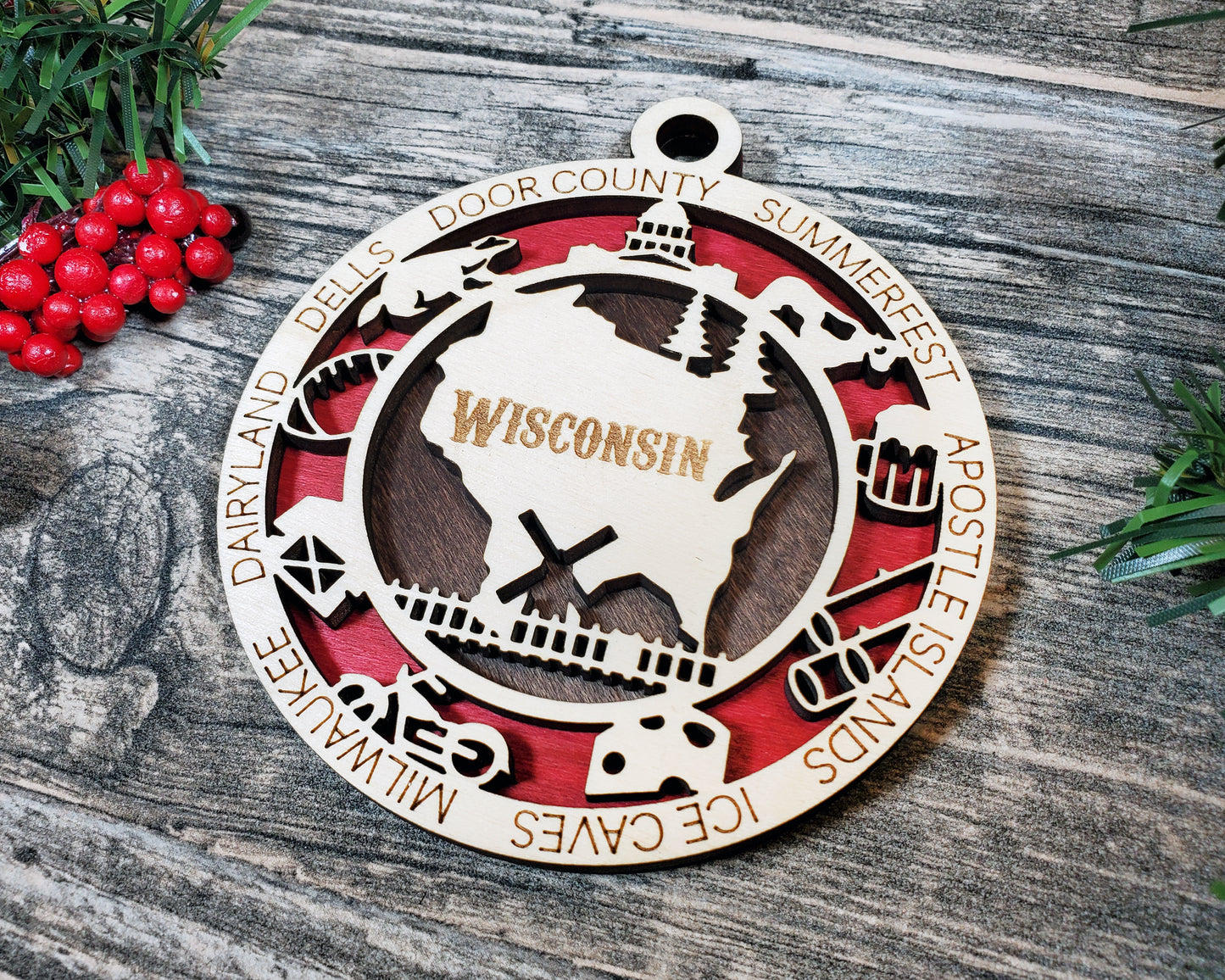 All 50 States 3D Ornament