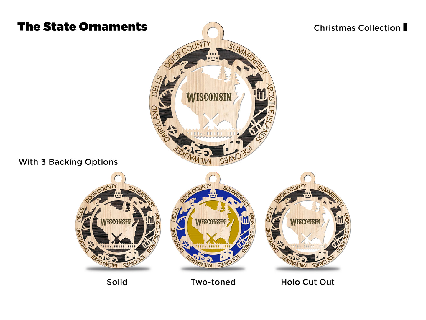 All 50 States 3D Ornament