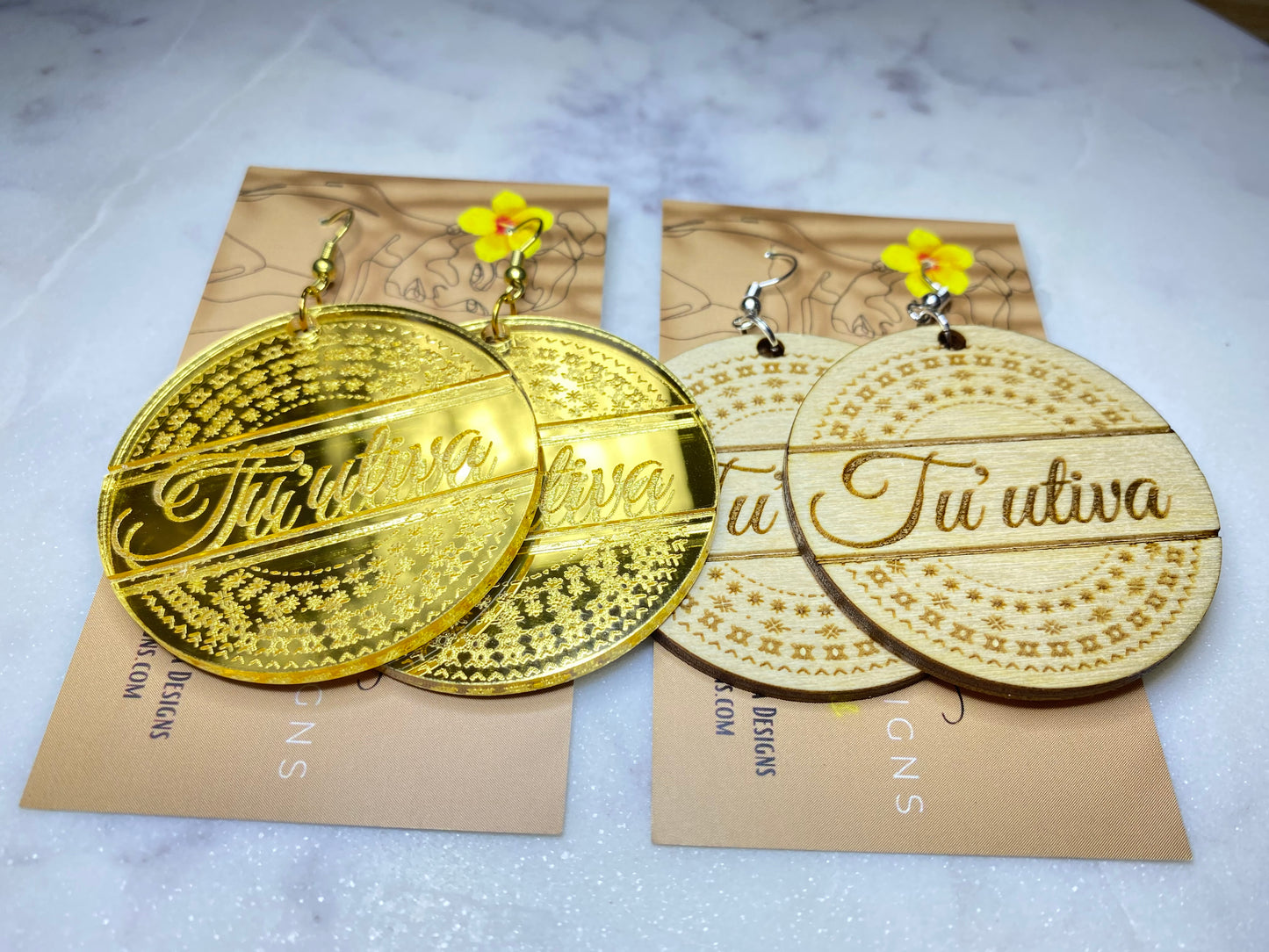 Custom Name Earrings (Handmade)