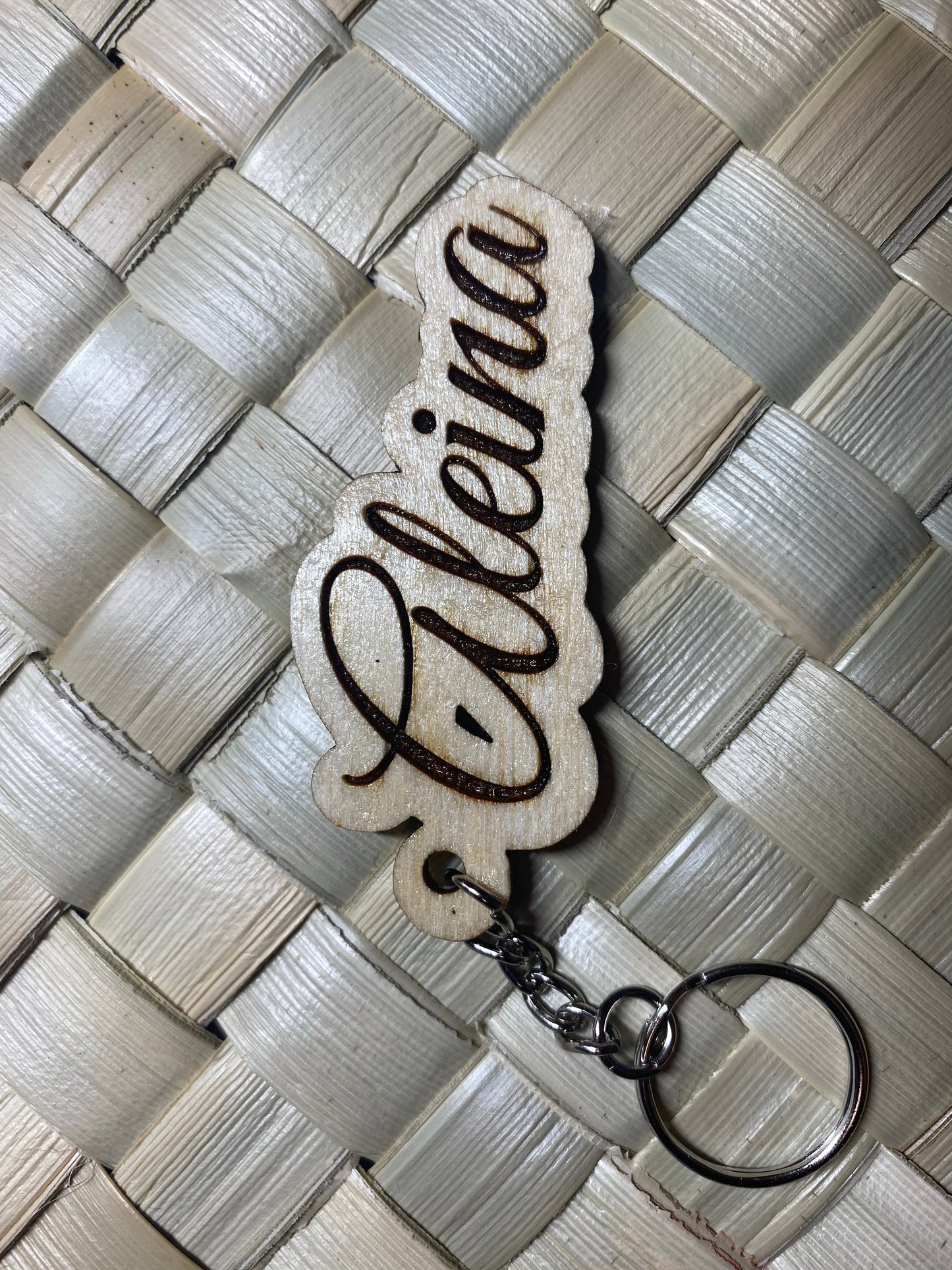 Wooden Name Keychain