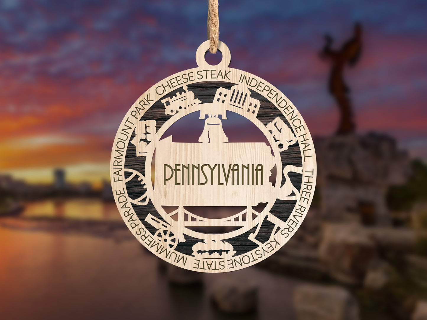 All 50 States 3D Ornament